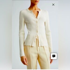 A.L.C. Fisher Cardigan White Small